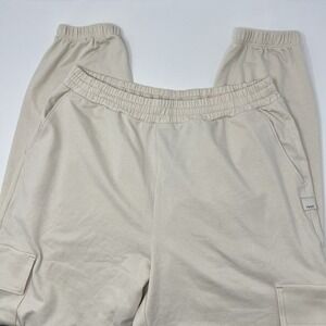 Vuori Women's Boyfriend Cargo Jogger Milkweed Heather‎ Cream Size Small